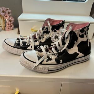 Cow print vans